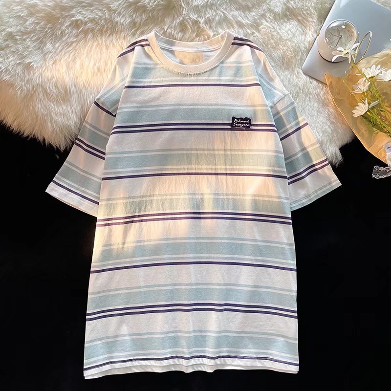 Áo Thun Tay Ngắn Dáng Rộng Cỡ Lớn Thoải Mái Phong Cách Hip Hop Đường Phố Hàn Quốc Cho Nam [M-2XL]