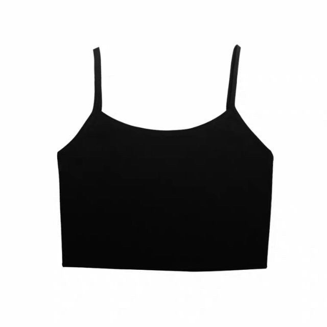 ÁO 2 DÂY VIỀN CROPTOP THUN TĂM ULAZZANG PASTEL HOT