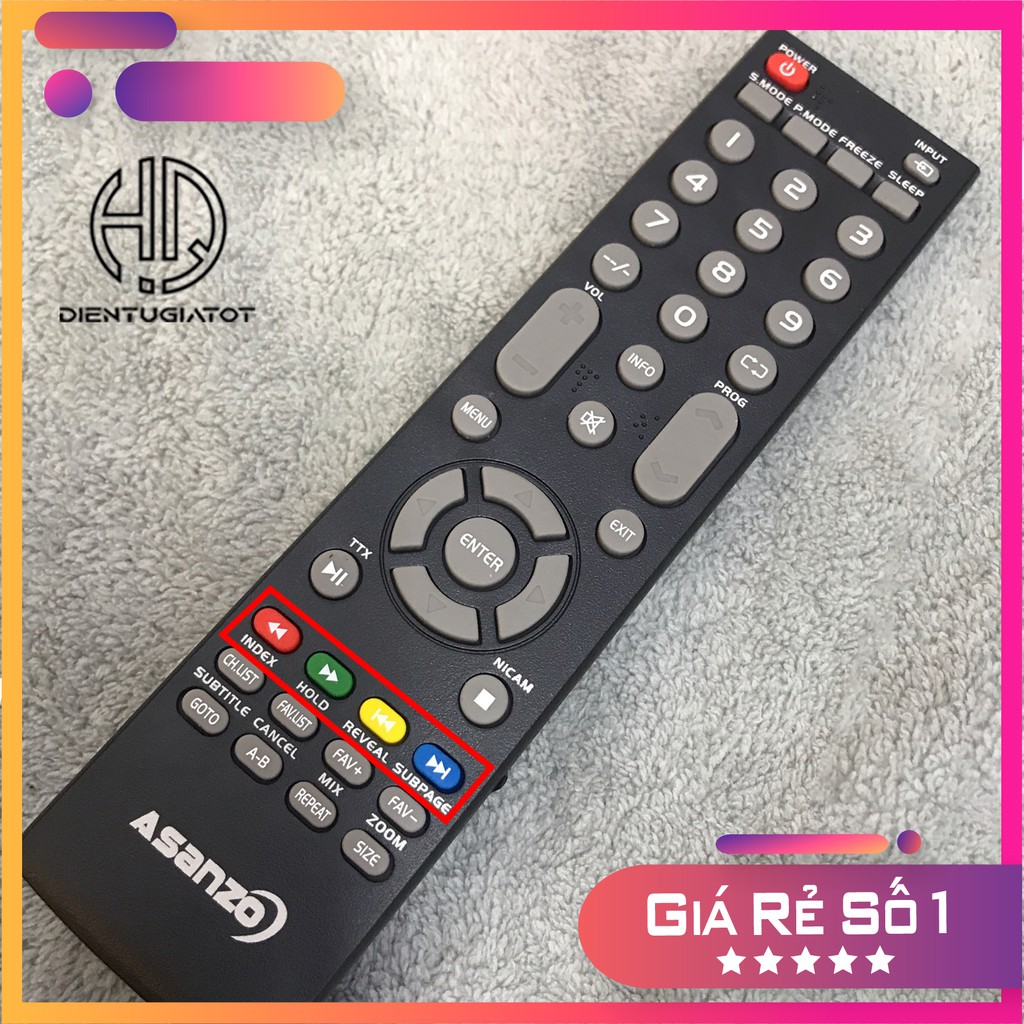 [GIÁ GỐC]-BH 3 Tháng- Remote điều khiển TV Asanzo THƯỜNG