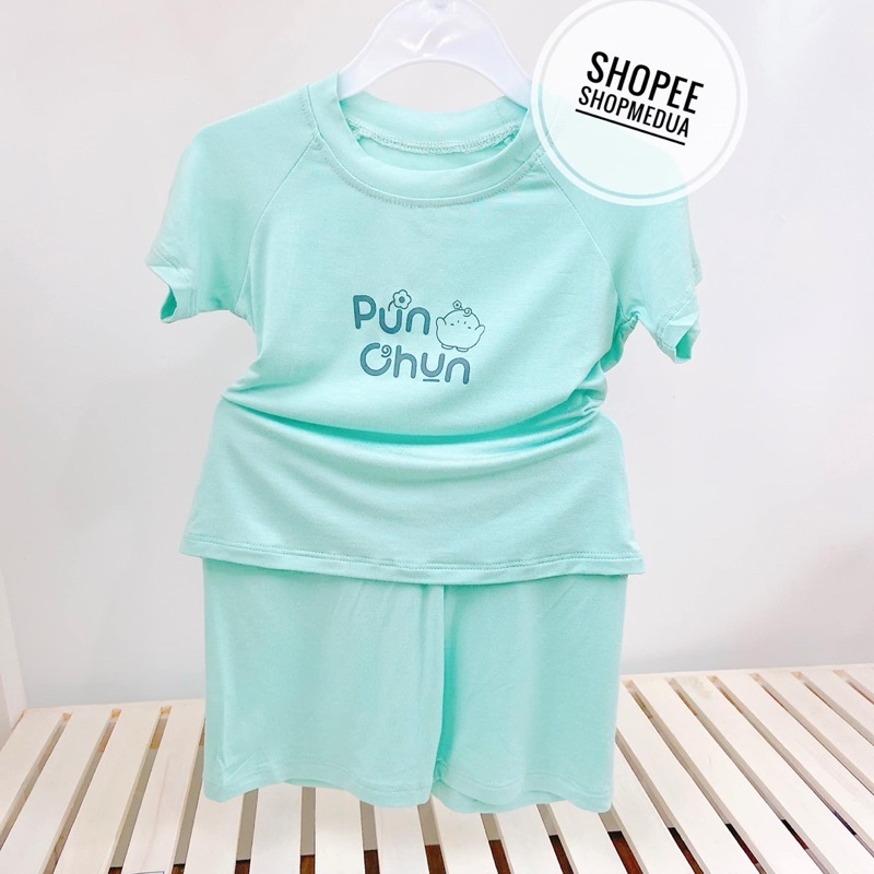 Bộ cộc tay Punchun phong cách Hàn cho bé trai bé gái