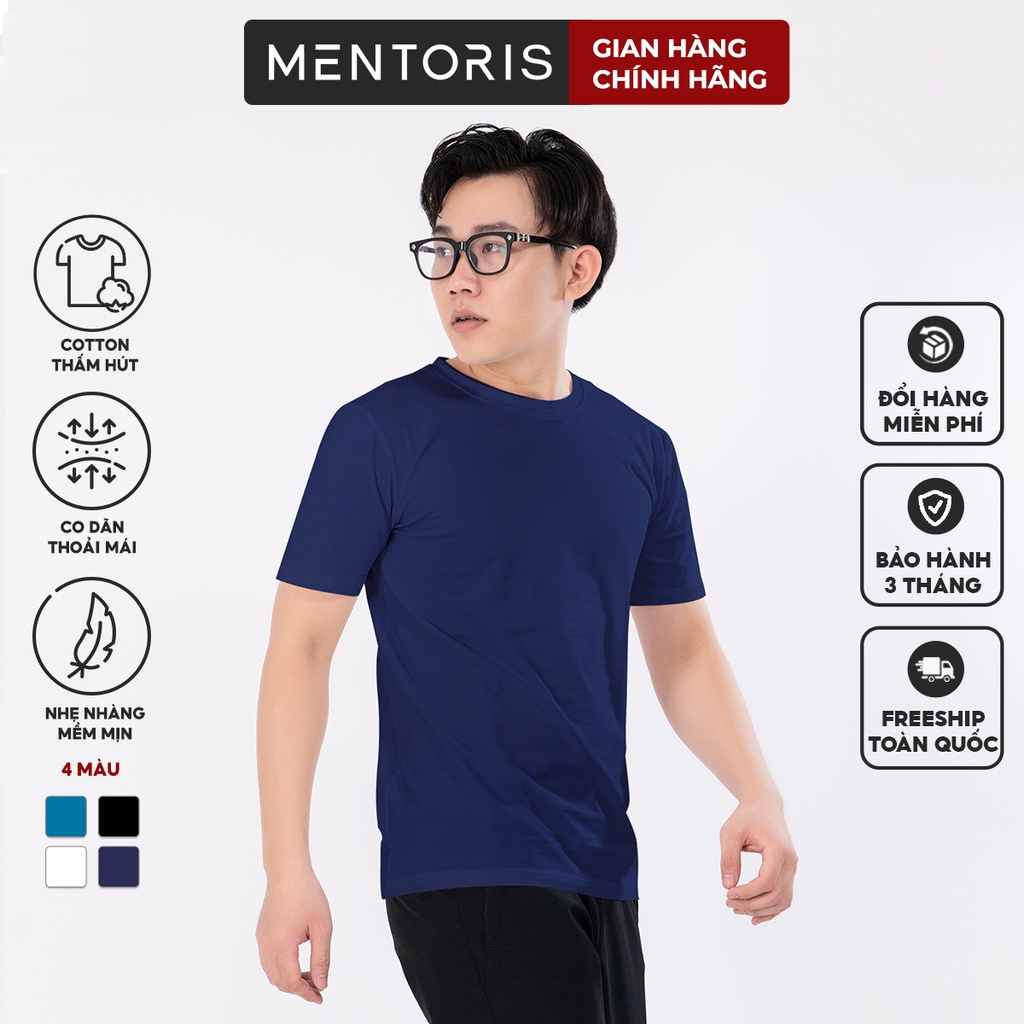 Áo Thun Nam Ngắn Tay Thể Thao 4 Màu Thiết Kế Cao Cấp MTS01 thương hiệu MENTORIS