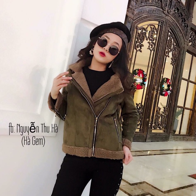 Áo lông cừu da lộn