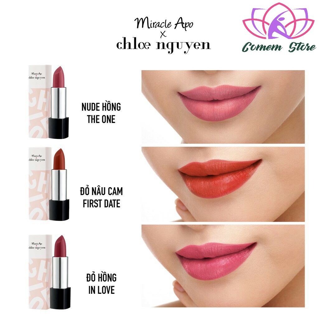 Son thỏi Miracle Apo x Chloe Nguyễn Holiday Collection Lipstick 4g