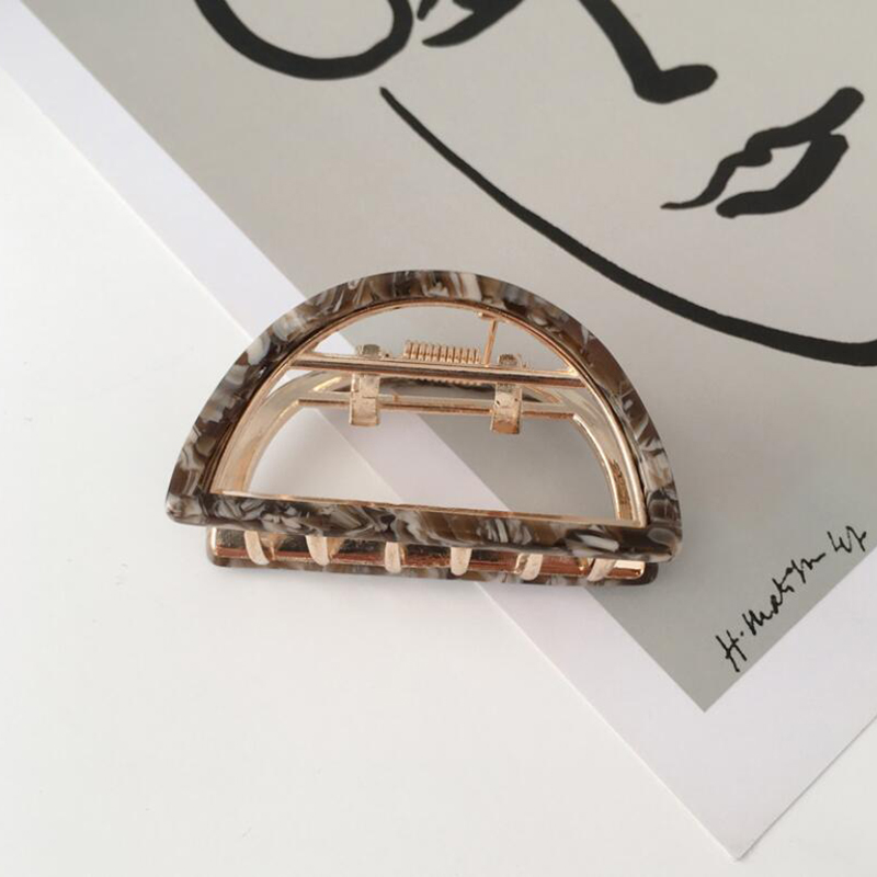 Kẹp Tóc Họa Tiết Vân Đá Bằng Hợp Kim Thời Trang Cho Nữ