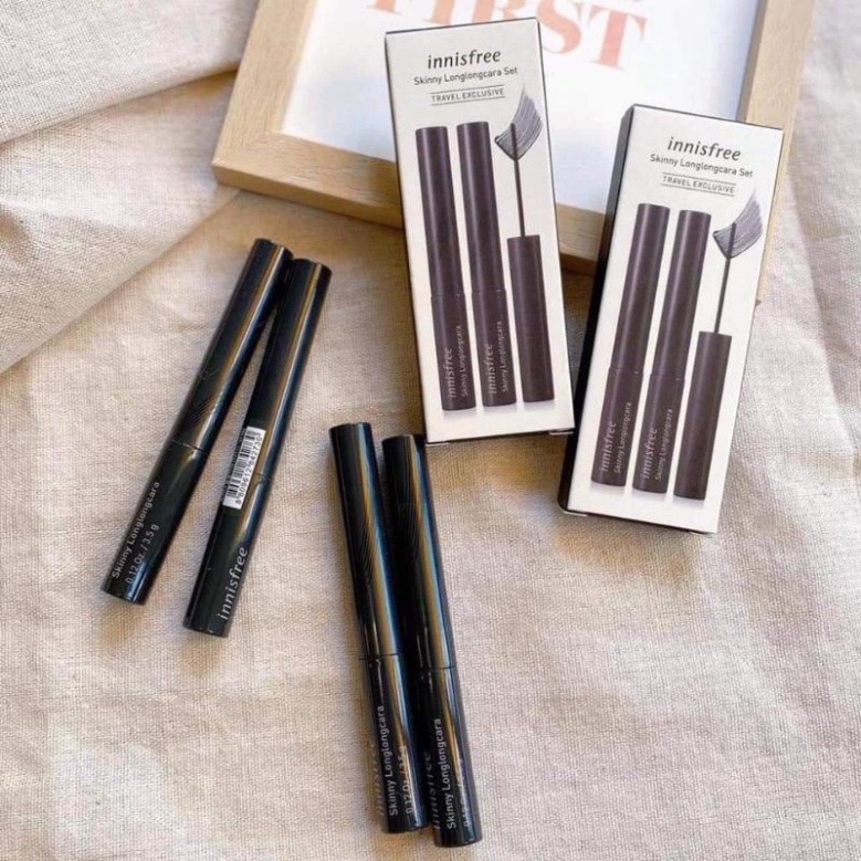 Chuốt mi chống nước, đầu cọ siêu mảnh Mascara Innis.freee Skinny - HONGS KOREA