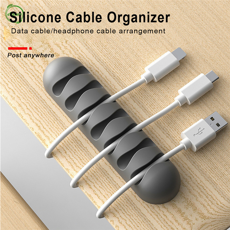 FLEXIBLE Kẹp Giữ Dây Cáp Bằng Silicon Linh Hoạt Tiện Lợi
