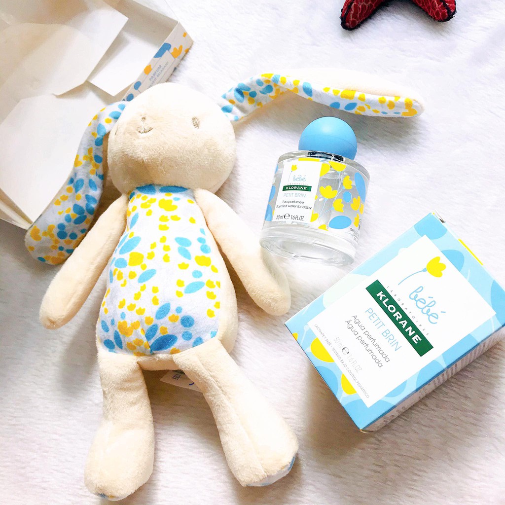 SET Nước Hoa Gấu Klorane - Nước Hoa Trẻ Em Tặng Kèm Thỏ Bông Bebe Pháp 50ML | Thế Giới Skin Care