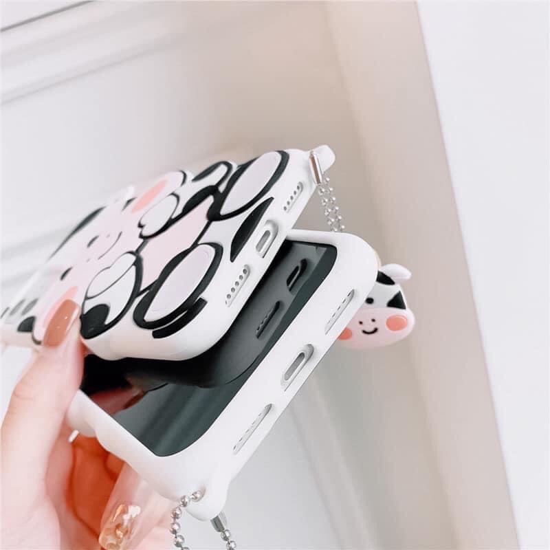 Ốp Lưng Điện Thoại Silicone Hình Con Bò
