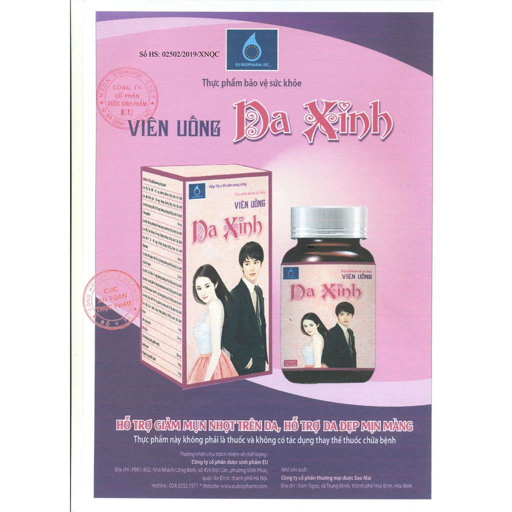 VIÊN UỐNG DA XINH - THANH NHIỆT, GIẢM MỤN, ĐẸP DA | BigBuy360 - bigbuy360.vn