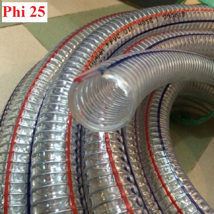 Ống nhựa mềm lõi thép Phi 25  Bán theo mét