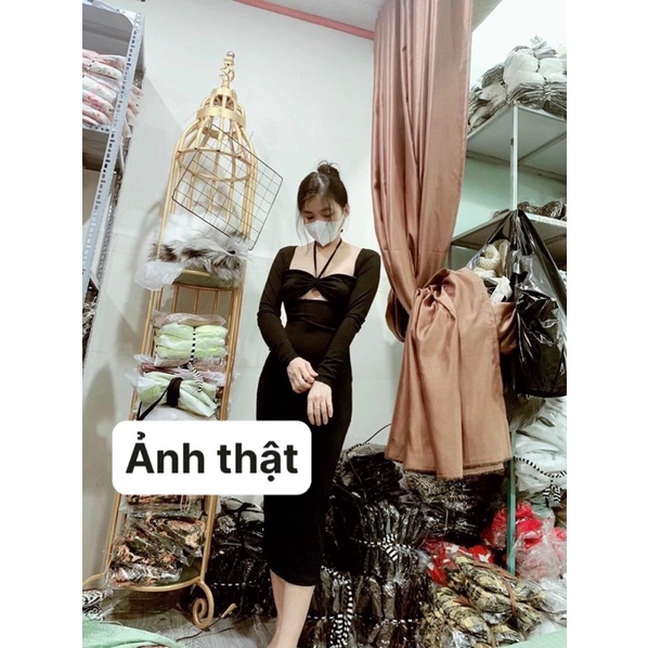 Váy body nữ ❤ ❤  FREESHIP ❤ ❤  Váy nữ kiểu dáng sexy vải thun tăm co giãn tốt