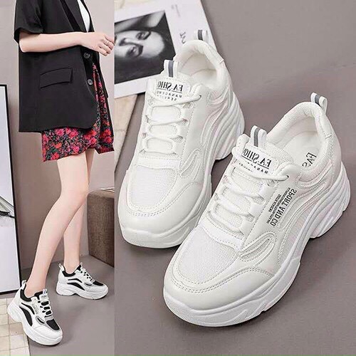 FREESHIP GIÀY THỂ THAO NỮ, GIÀY THỂ THAO NÂNG ĐẾ MẪU MỚI SIÊU HOT MS B22