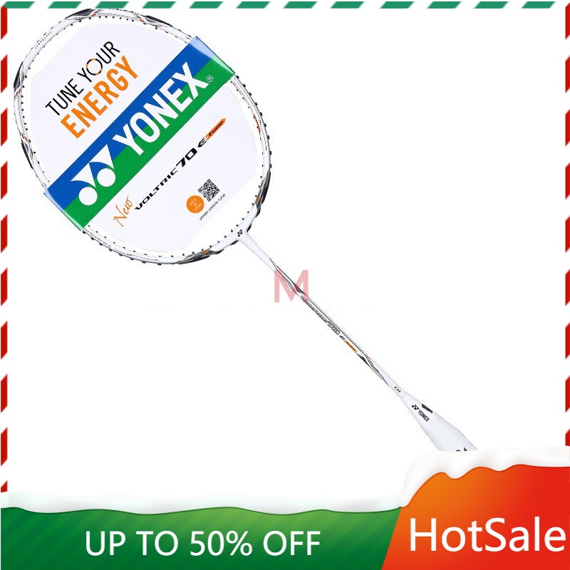Vợt cầu lông Full Carbon YONEX_YY VOLTRIC VT70 19-24LBS Single Badminton Racket With Free Gifts String Made in Japan