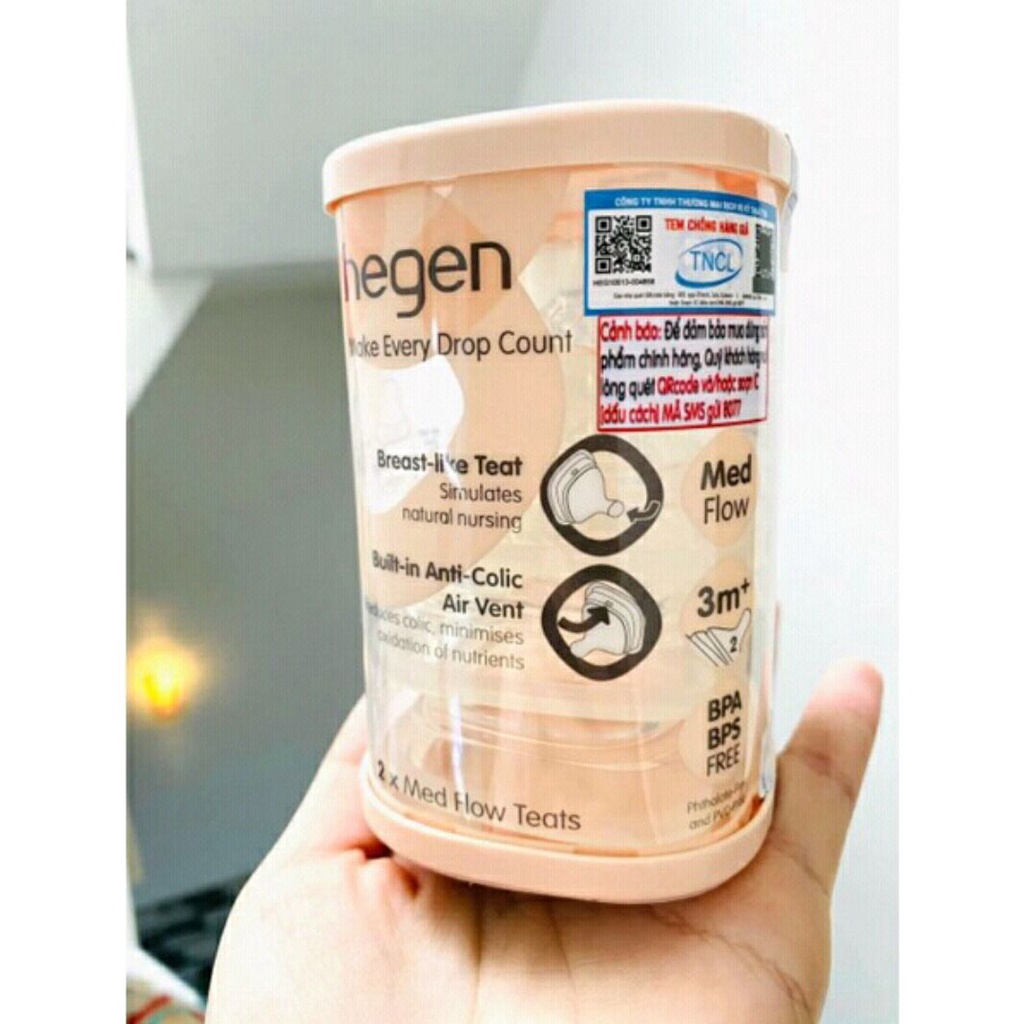 Núm ti Hegen số 1/ 2/ 3/ Y hộp Fullbox - Hỗ trợ tách lẻ