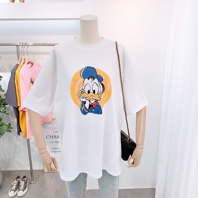 Áo phông thun tay lỡ form rộng Unisex Oversize - Từ 35-65kg -HÌNH THẬT