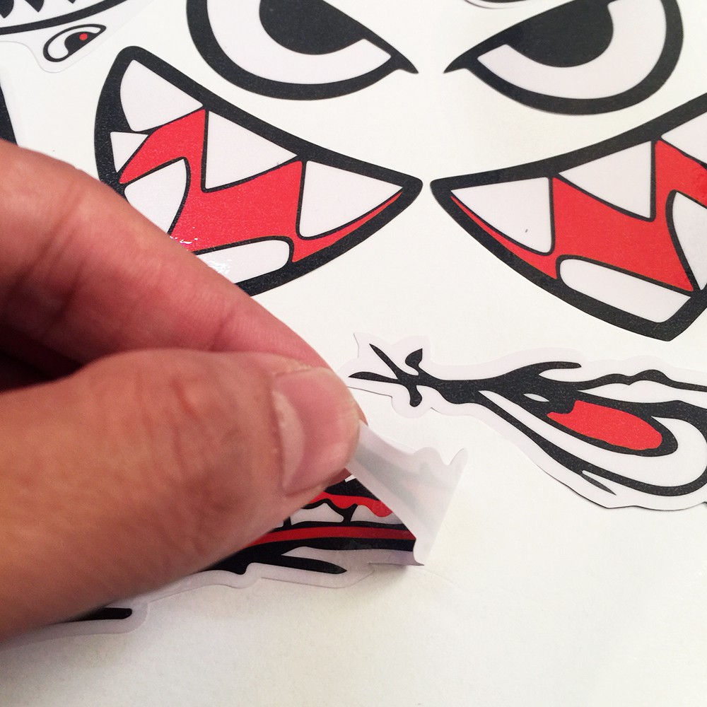 Team Dán Xe Máy Cá Mập - Hình Dán Sticker Trang Trí Mũ Bảo Hiểm Xe Máy - Chống Thấm Nước