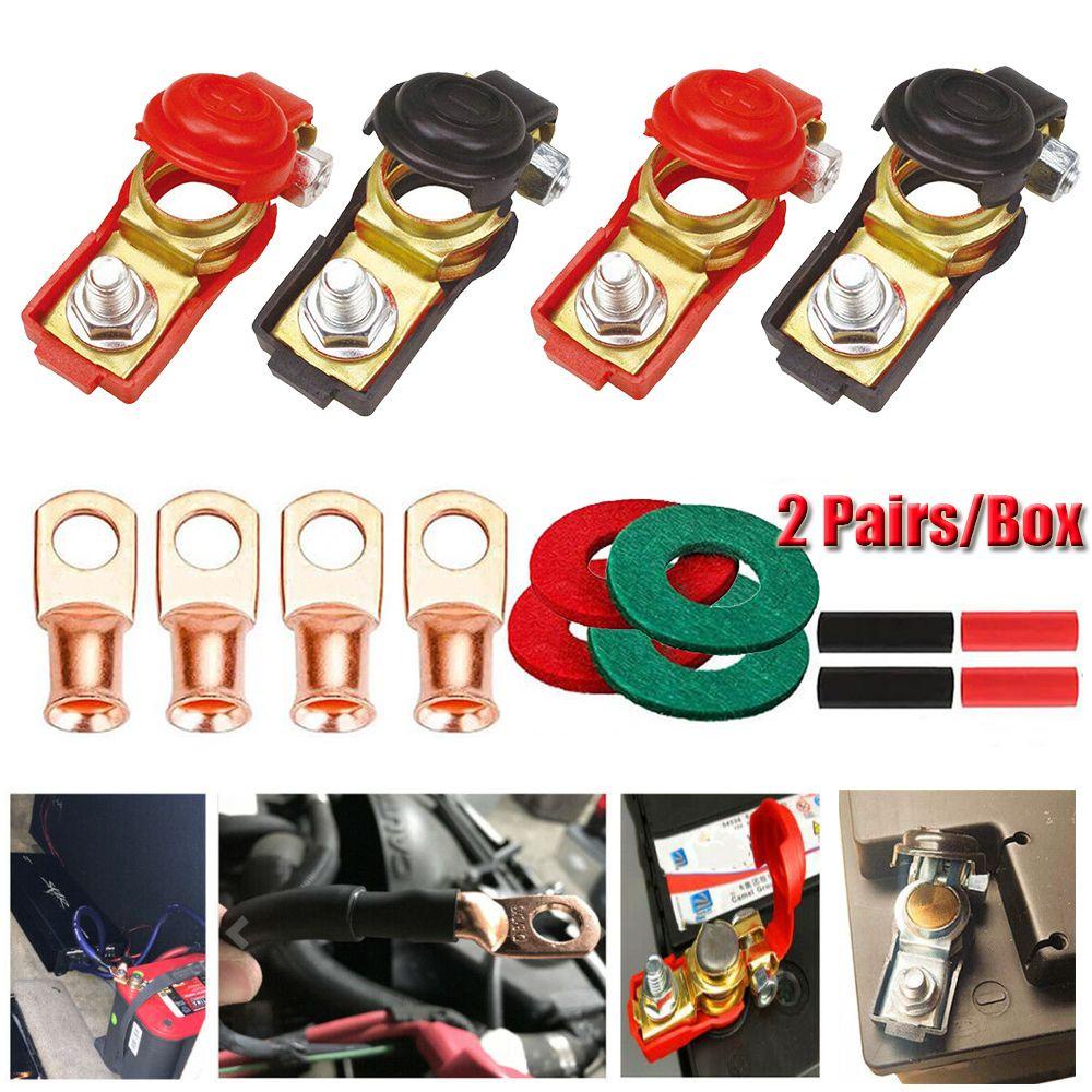 Bộ 2 Cặp Kẹp Nối Dây Cáp Điều Chỉnh Kết Nối Pin Xe Hơi