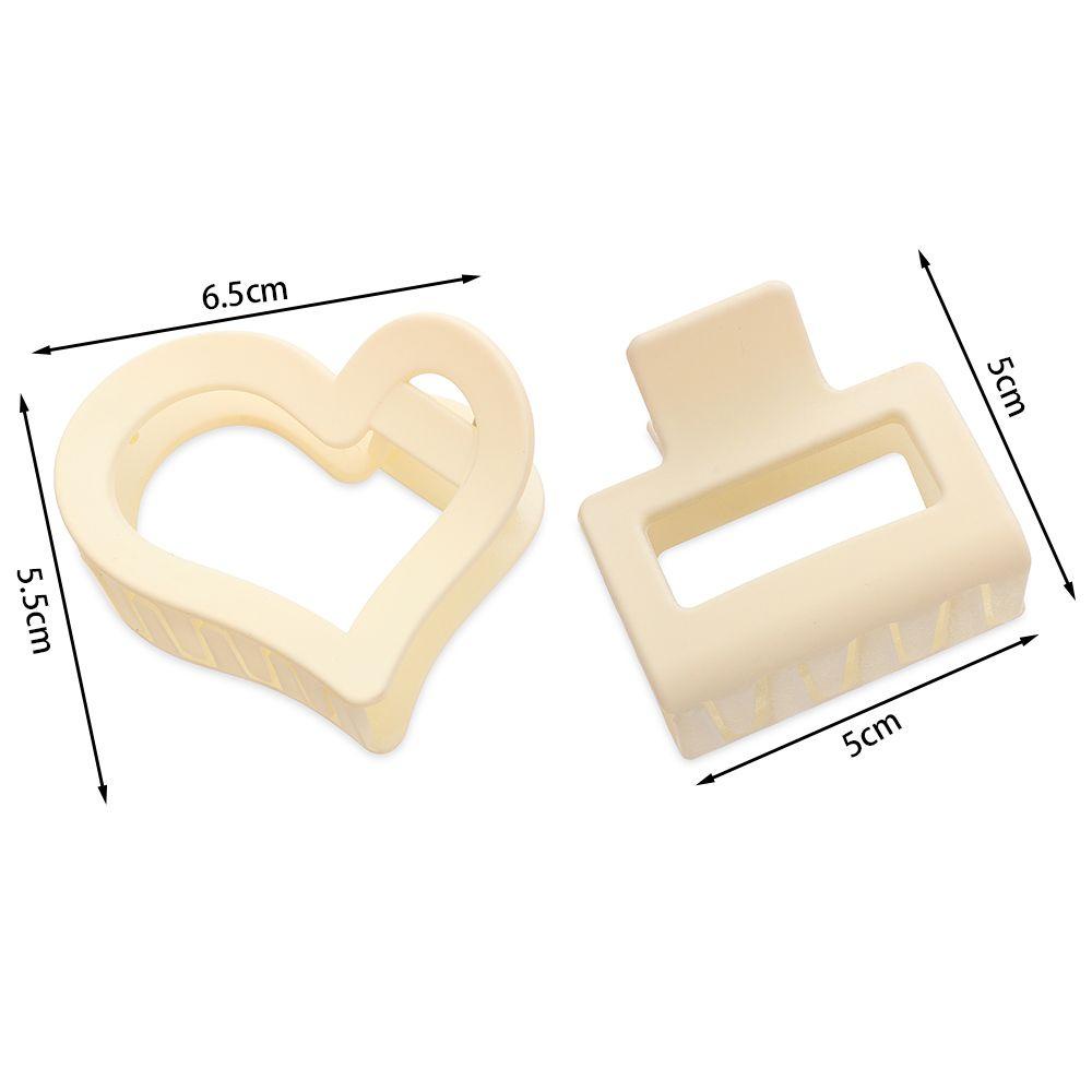 OKDEALS Hair Clips Gift Women Girls Heart Geometric Barrette Styling Tools Solid Color Hairpins