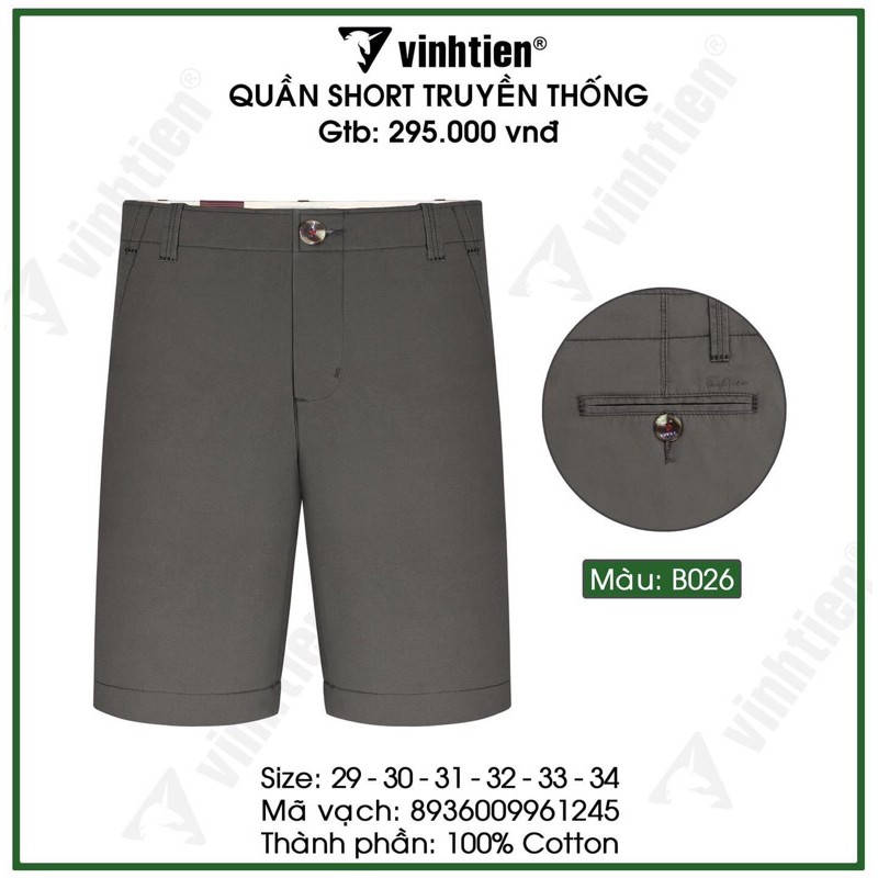 Quần short nam vĩnh tiến