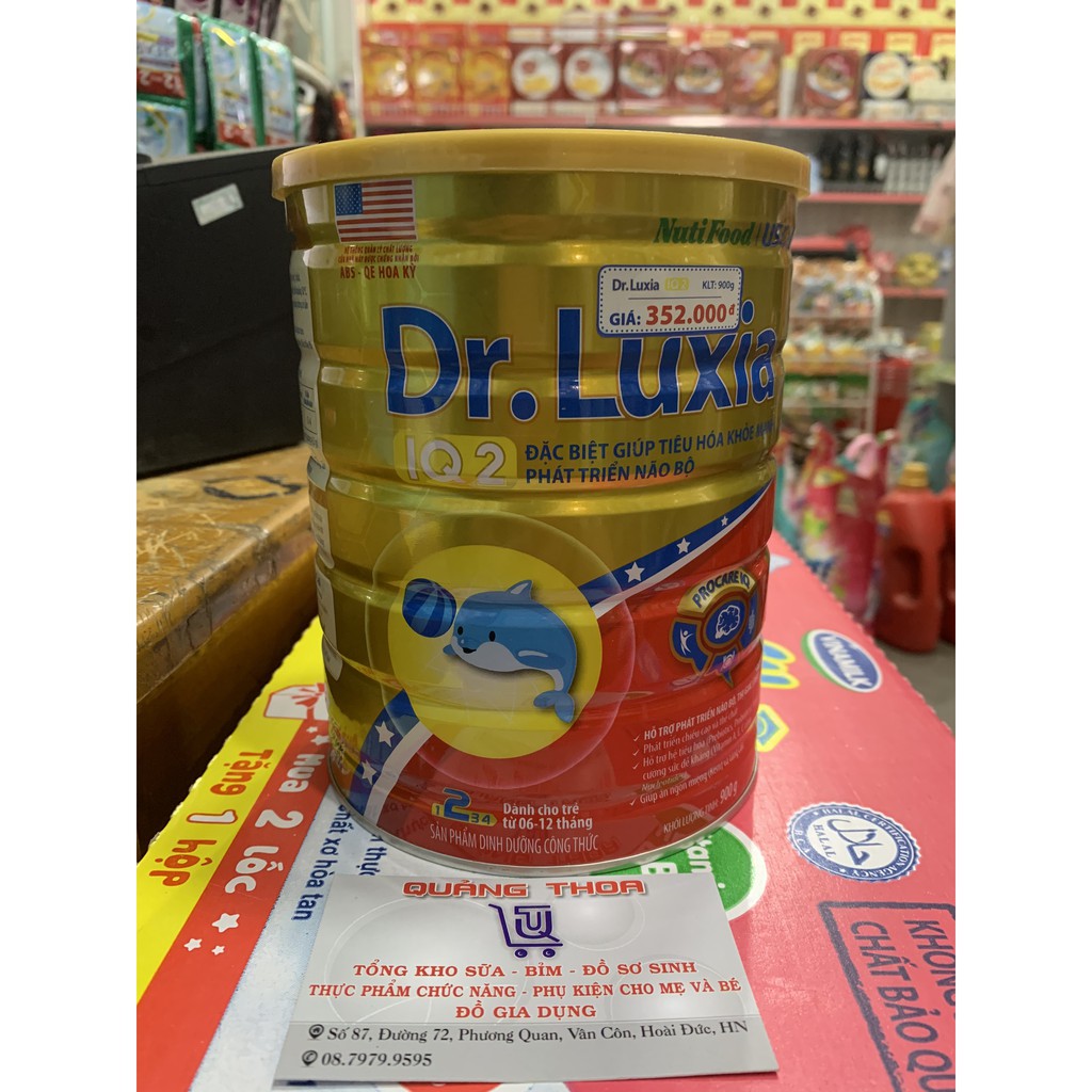 Sữa Dr.luxia IQ2 6-12   Hộp 900g