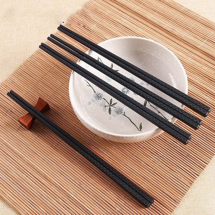[❌GIÁ SỈ❌] Bộ 10 đôi đũa nhựa phong cách Nhật Bản, chống nấm mộc, đạt chỉ tiêu kháng khuẩn 2381