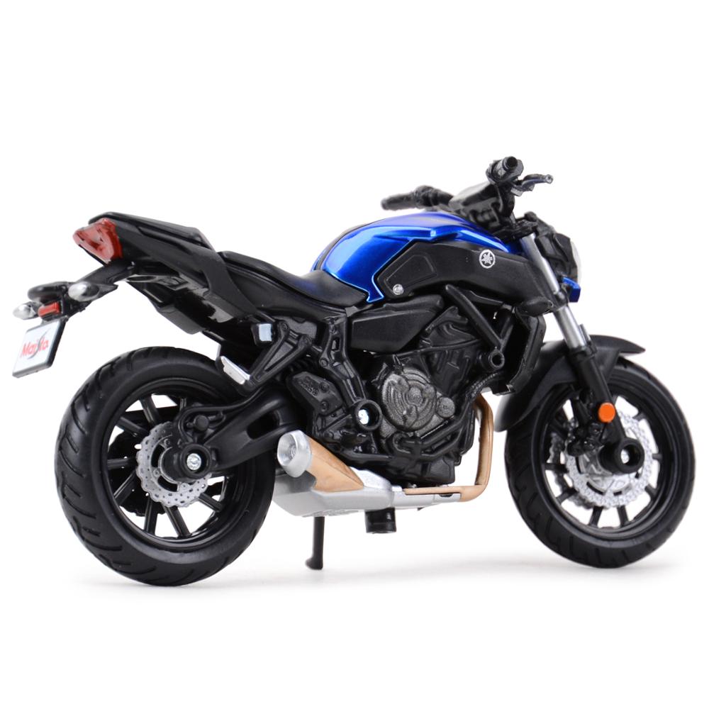 Maisto 1:18 2018 Yamaha MT07 Die Cast Đồ chơi mô hình tĩnh mô tô sưu tầm