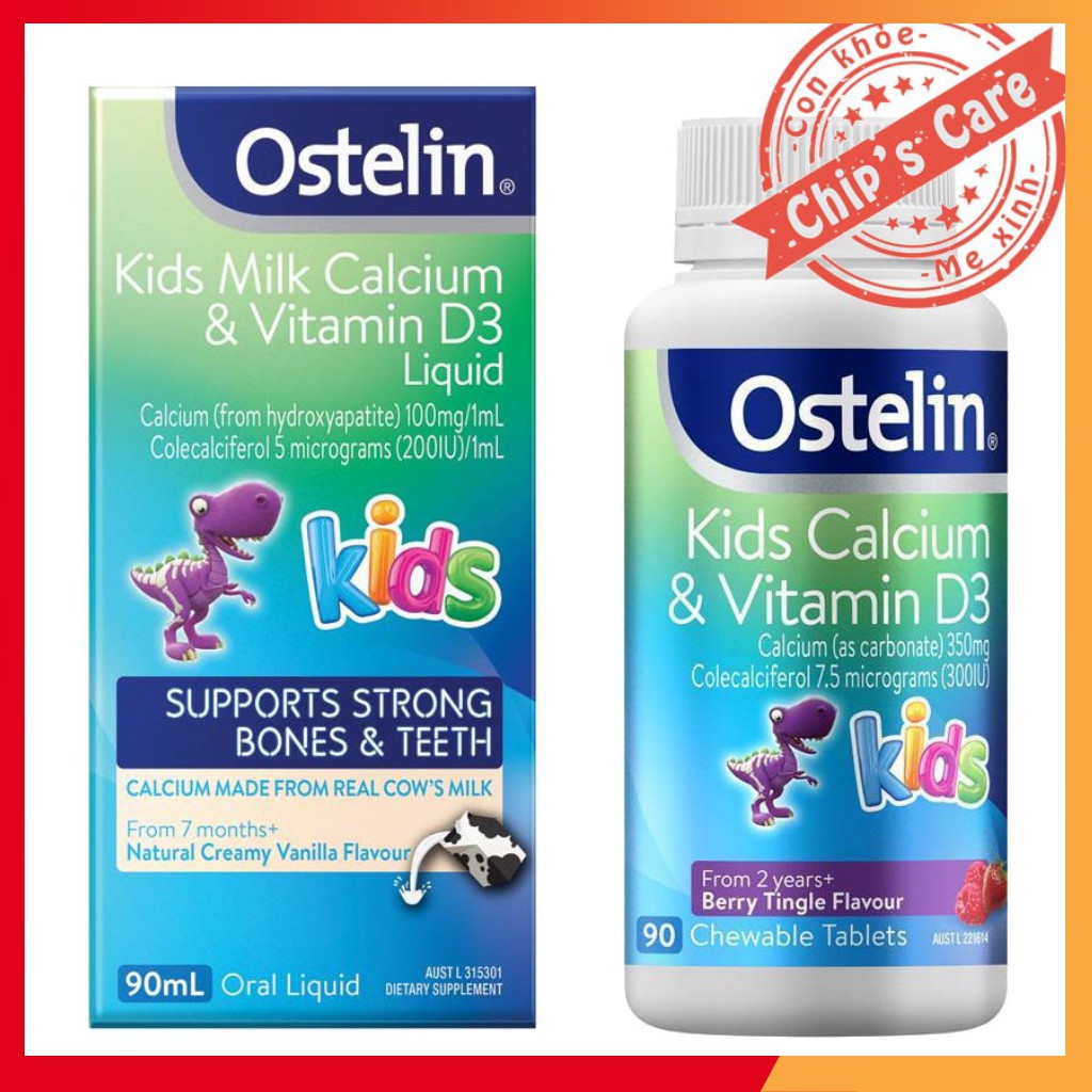 Canxi Ostelin cho bé bổ sung Canxi (từ 7 months)