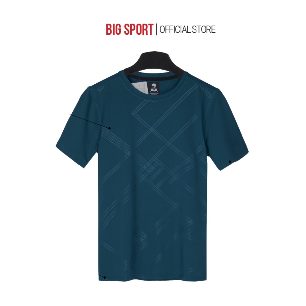 Áo Phông Nam Vải Poly Thấm Hút Mồ Hôi Co Giãn 6 Màu Cổ Tròn Tay Lỡ - Big Sport, BS00