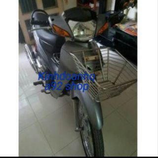 Rổ Inox 10ly xe Wave nhỏ, Wave A,  RS100....
