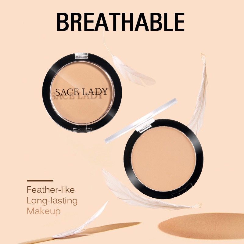 (Hàng Mới Về) Phấn Phủ Dạng Nén Kiềm Dầu Che Khuyết Điểm Không Thấm Nước Sace Lady | BigBuy360 - bigbuy360.vn