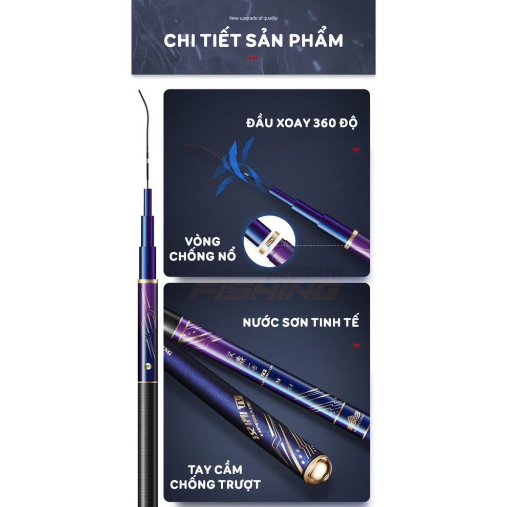 Cần câu tay Handing Nhất Hào Hắc Khanh thế hệ IV phiên bản M ( độ cứng 4h)