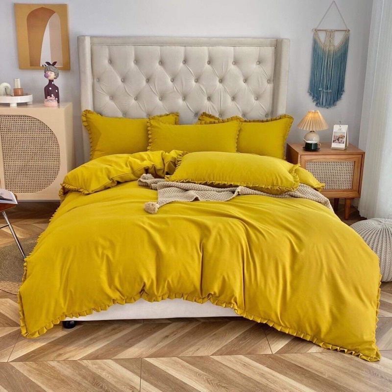 Đơn giản nhưg mang sự sang trọng tinh tế Màu sắc đa dạng Cotton Tici bèo ngắn màu trơn +phối màu về full sz Ms301