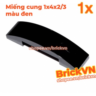Lego miếng cung 1x4x2/3 màu đen id 4613153 93273