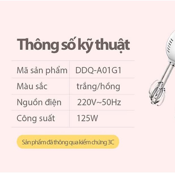 Máy Đánh Trứng Cầm Tay Bear SML DDQ-A01G1 [CMART_GIA DỤNG TIỆN ÍCH]