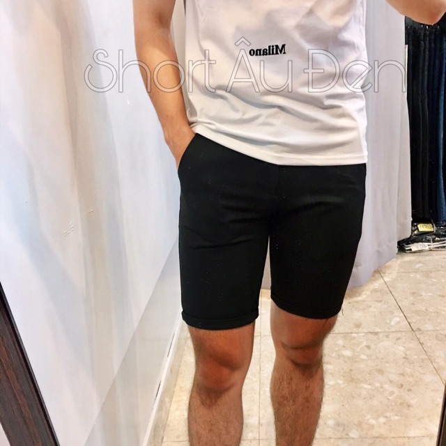 Quân short âu nam đen hàn quốc phong cách | BigBuy360 - bigbuy360.vn
