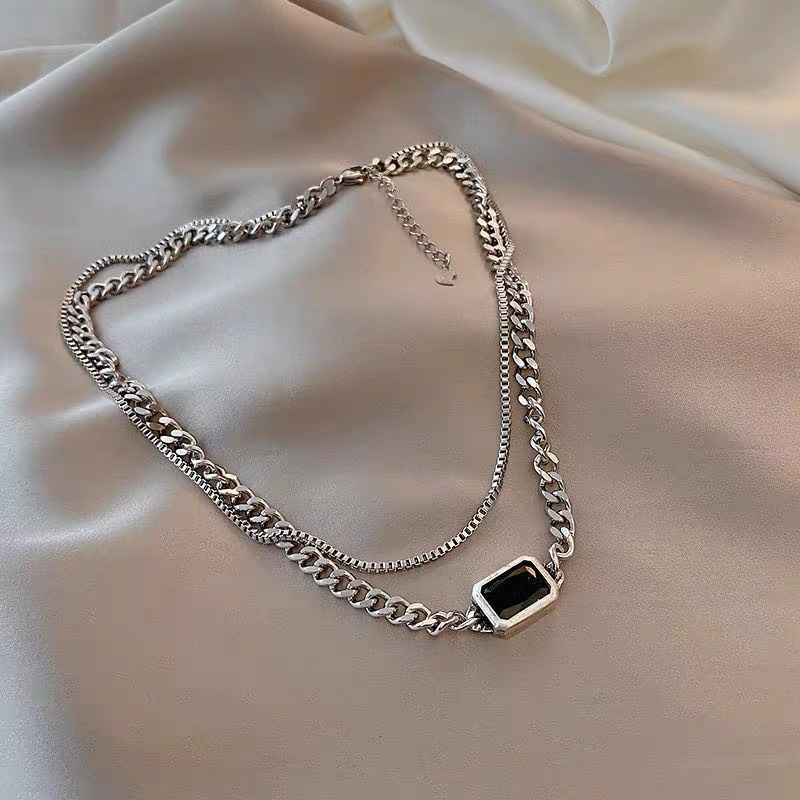 Vòng cổ UNISEX nam nữ cá tính 2in1 phong cách SWAG