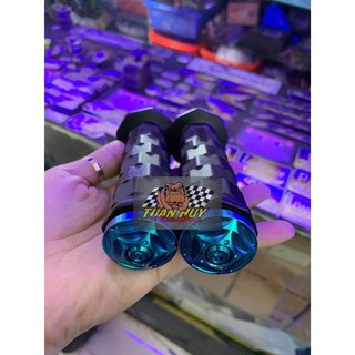 bao tay daytona + gù titanium GR5 thông dụng các loại xe ( Bar end + grip )