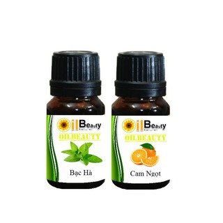 Combo tinh dầu bạc hà 5ml và tinh dầu cam ngọt 5ml