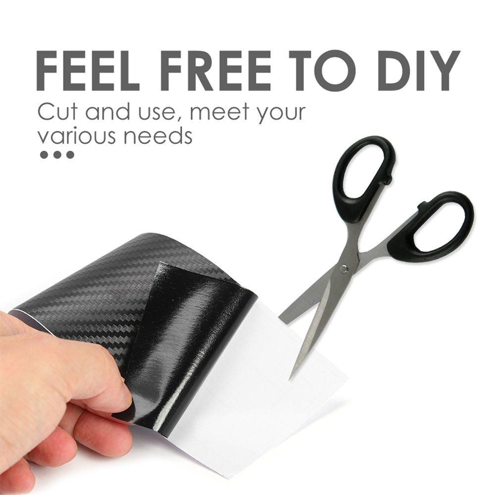 Sticker Sợi Carbon 3D Dán Thân Xe Hơi Chống Trầy REBUY1