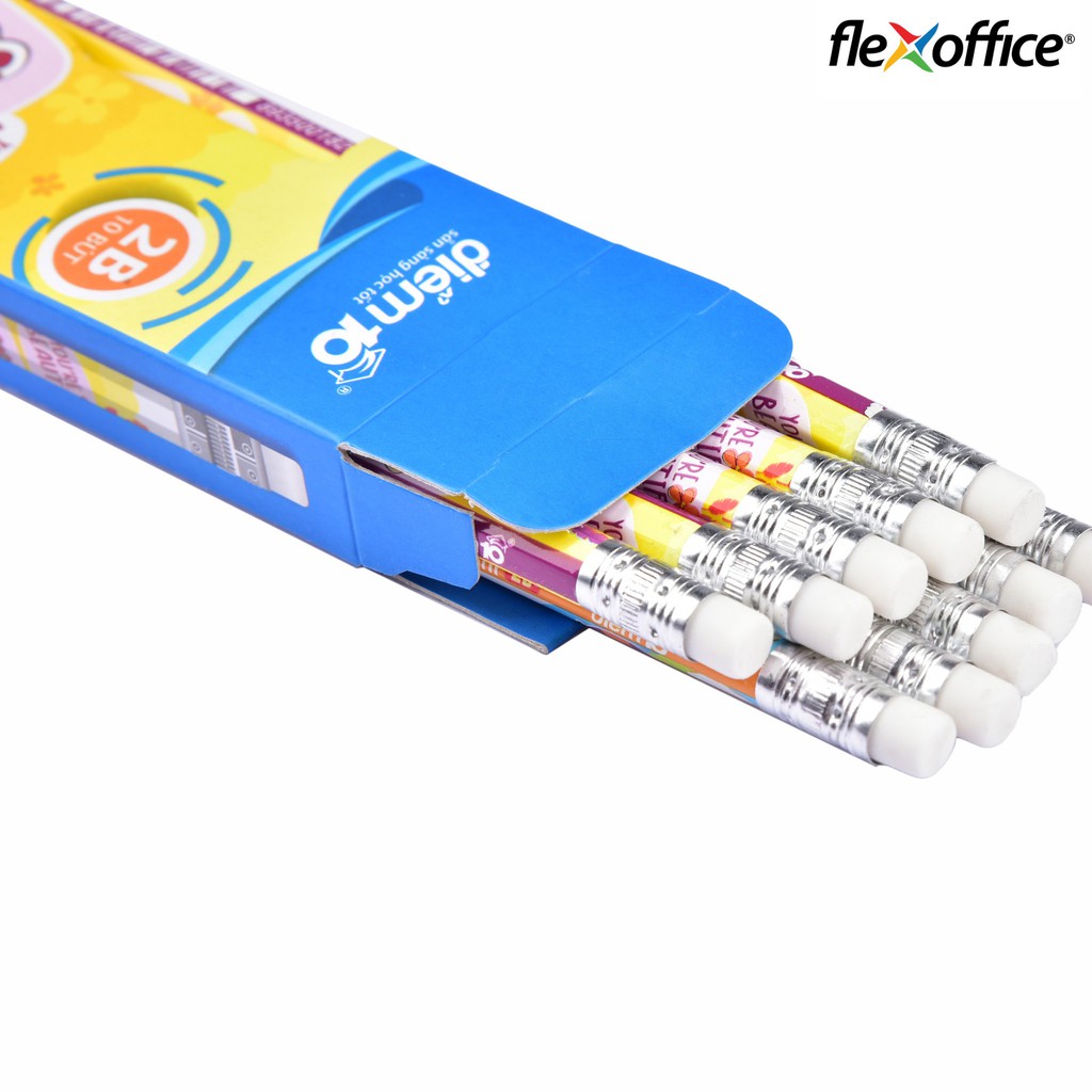 Combo 5 Bút chì gỗ 2B Thiên Long Điểm 10 TP-GP06