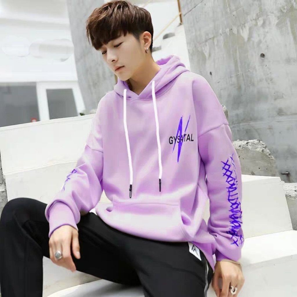 ÁO KHOÁC HOODIE NỈ UNISEX FORM RỘNG NAM NỮ IN KÝ TỰ GYSATAL CHẤT VẢI NỈ CỰC KỲ DÀY GIỮ ẤM CỰC TỐT