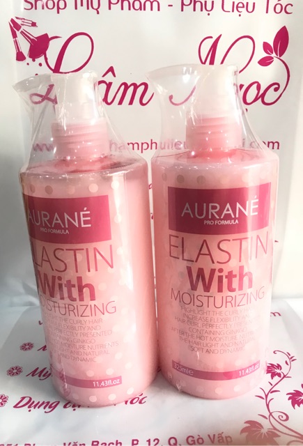 Gel tạo kiểu tóc xoăn Aurane 3D phục hồi cao cấp ELASTIN WITH MOISTURIZING