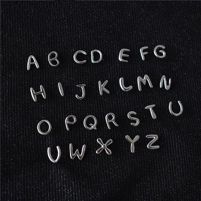 Khuyên Tai Chữ Cái A643 Thời Trang Cho Nữ