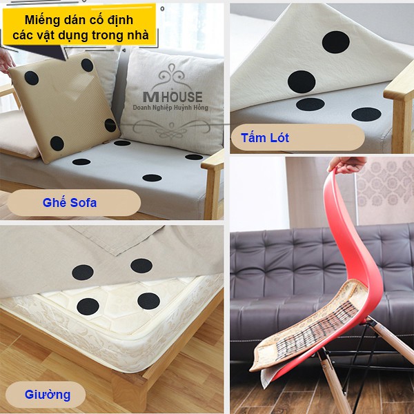 Combo 5 Miếng Dán Thảm Lót Sàn Chống Trượt,Miếng Dán Cố Định Đồ Vật