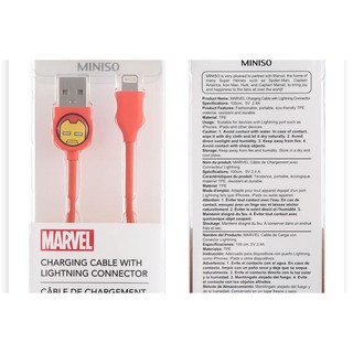 Cáp sạc cổng Lightning MARVEL (Iron Man)