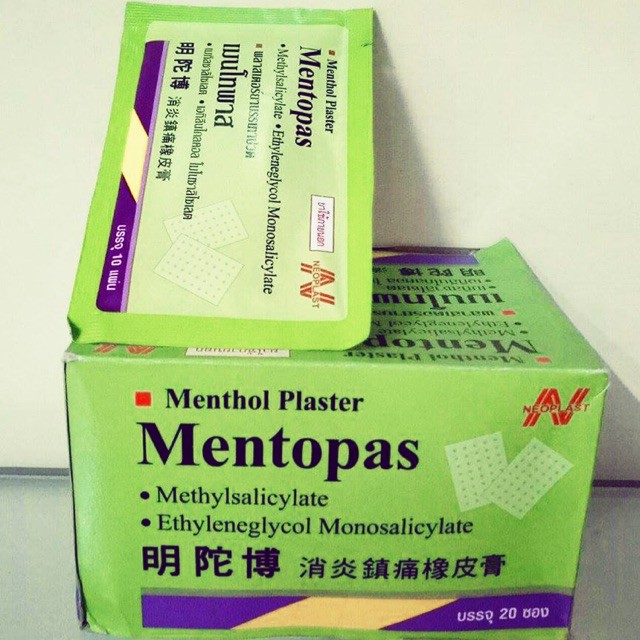 Miếng dán giảm đau Mentopas Menthol Plaster