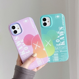 Ốp lưng bảo vệ ống kính 3in1 Cặp đôi Ốp lưng cứng Bảo vệ lưng IPhone 6 6S 7 8 Plus IPhone X Xr Xs Max 11 12 13 Pro Max Ip Xr Vỏ thời trang XX gấu bạo lực màu xanh lá cây