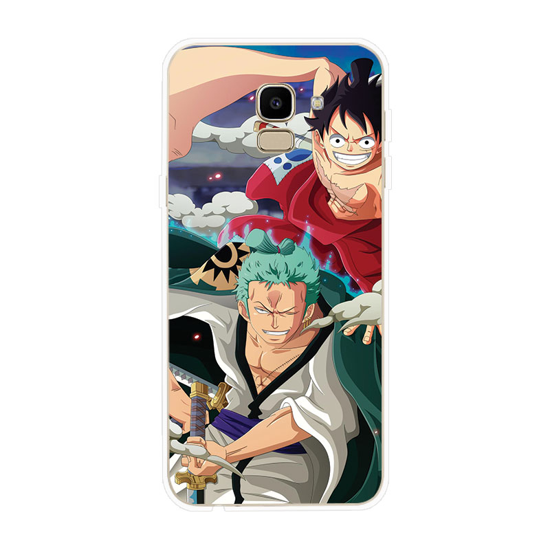 Ốp lưng TPU mềm Samsung Galaxy J2 Pro J4 J4+ J6 J6+ Plus J8 2018 One Piece Family portrait hoa văn