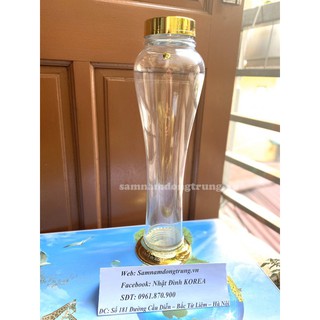 Bình thuỷ tinh ngâm rượu Hàn Quốc 3,4lit (hình sâm)