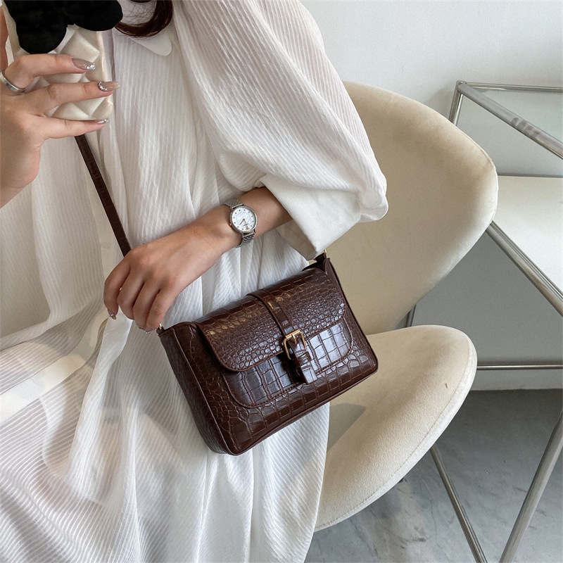 Túi Xách JASMIN NOIR Họa Tiết Da Cá Sấu Thời Trang Cho Nữ
